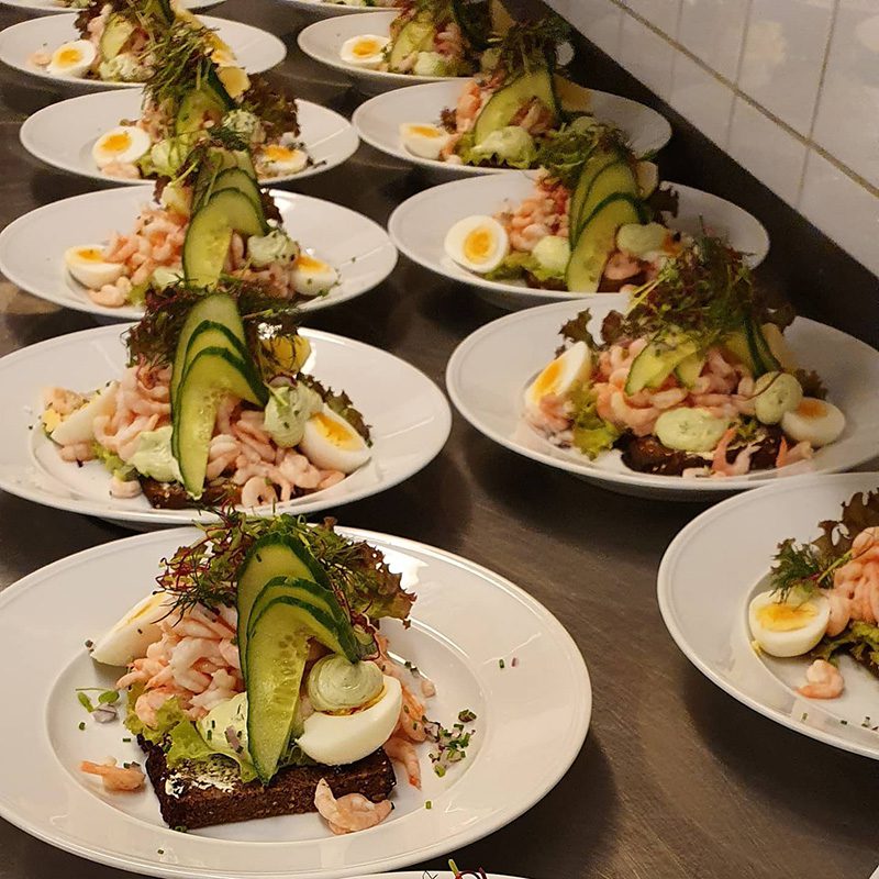 Räksmörgås MATSMAK i Göteborg Lunchrestaurang Gårda MATSMAK